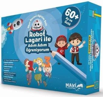 60+Ay ve Üstü Robot Lagari ile Adım Adım Öğreniyorum - Kolektif  - Mavi Uçurtma