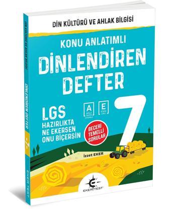 Eker Test 7. Sınıf Dinlendiren Defter Yeni 2022 - Eker Test Yayınları