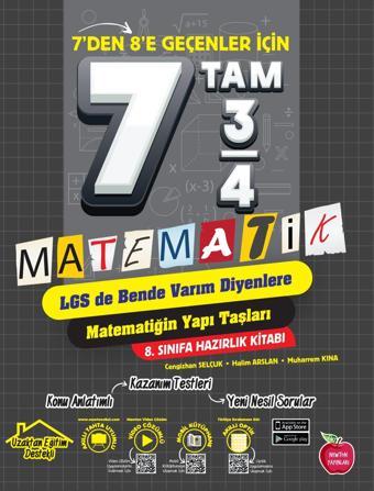 Newton 8. Sınıf 7 Den 8 E Geçenler İçin Matematik 2023 - Newton Yayınları