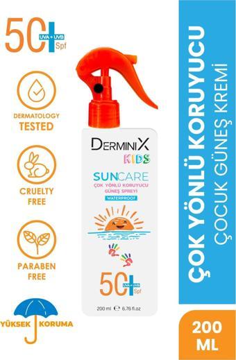 Kids Suya Dayanıklı Çocuk Güneş Kremi SPF50 UVA+UVB 200ml