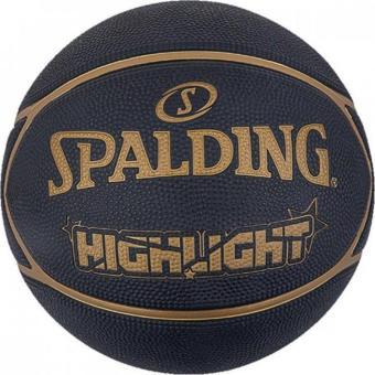 Spalding Highlight Black Gold 2021 Basket Topu