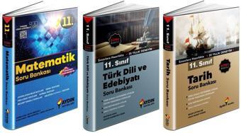 Aydın 2024 11. Sınıf Matematik + Edebiyat + Tarih Soru Seti 3 Kitap - Aydın Yayınları