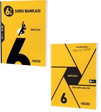Hız 2024 6. Sınıf İngilizce Soru + Defter Seti 2 Kitap - Hız Yayınları