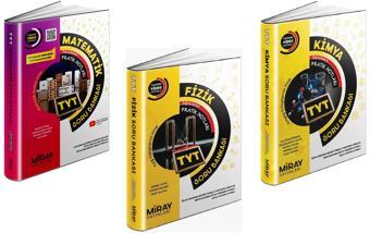 Miray 2024 Tyt Matematik + Fizik + Kimya Soru Bankası Seti 3 Kitap - Miray Yayınları