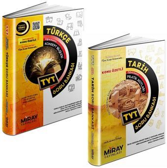 Miray 2024 Tyt Türkçe + Tarih Soru Bankası Seti 2 Kitap - Miray Yayınları