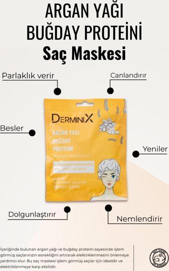 Derminix Saç Bakım Maskesi Buğday Proteini & Argan Yağı İçeren Bone