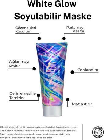 Derminix White Glow Nemlendirici Etkili Soyulabilir Maske