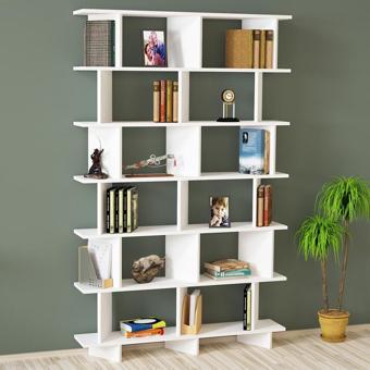 Kalender Dekor Azure - 120 Raflı Kitaplık Beyaz
