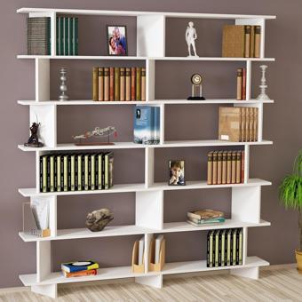 Kalender Dekor Azure - 180 Raflı Kitaplık Beyaz
