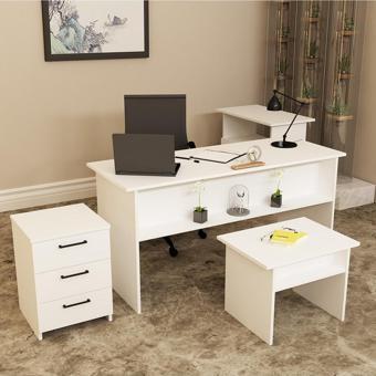 Kalender Dekor Merkür - 1 - 2 - 3 - 4 Ofis Büro Masası Takımı Beyaz