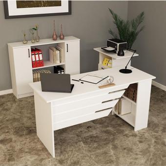 Kalender Dekor Steen - 1 - 3 - 4 Ofis Büro Masası Takımı Beyaz