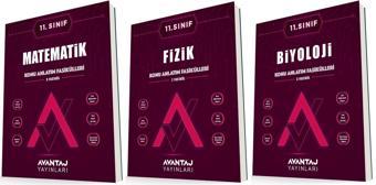 Avantaj 11. Sınıf Matematik + Fizik + Biyoloji Konu Föyleri Seti 3 Kitap 2023 - Avantaj Yayınları