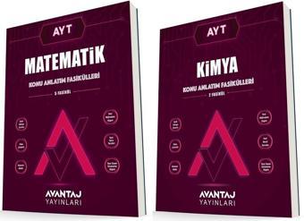 Avantaj Ayt Matematik + Kimya Konu Anlatım Fasikülleri Seti 2 Kitap 2023 - Avantaj Yayınları