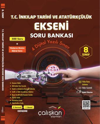 Çalışkan 8. Sınıf Lgs İnkılap Tarihi Ekseni Soru Bankası 2023 - Çalışkan Yayınları