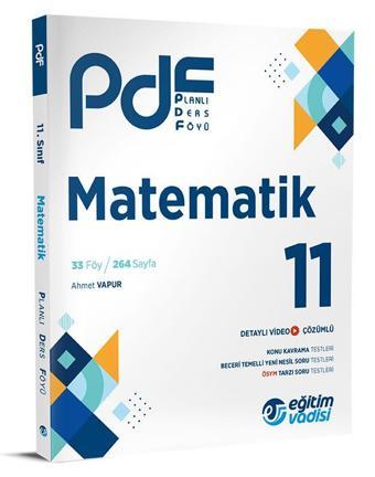 Eğitim Vadisi 2024 11. Sınıf Matematik Pdf Planlı Ders Föyü - Eğitim Vadisi