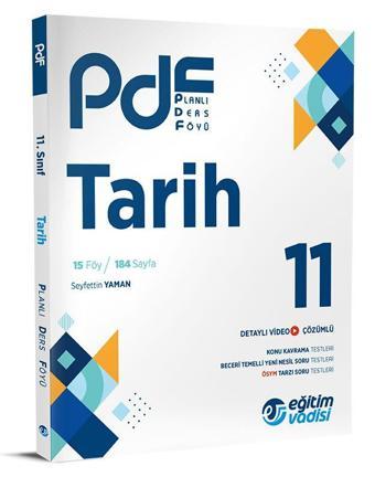 Eğitim Vadisi 2024 11. Sınıf Tarih Pdf Planlı Ders Föyü - Eğitim Vadisi