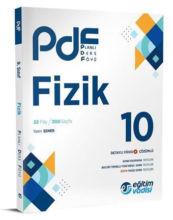 Eğitim Vadisi 2024 10. Sınıf Fizik Pdf Planlı Ders Föyü - Eğitim Vadisi