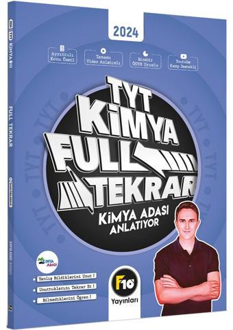 F10 Yayınları 2024 Tyt Kimya Adası Kimya Full Tekrar Video Ders Kitabı - F10 Yayınları