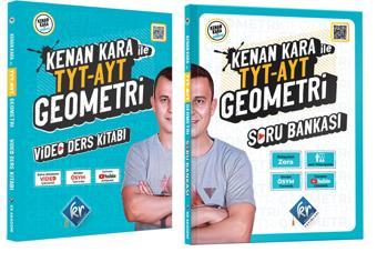 Kr Akademi 2024 Tyt Ayt Kenan Kara Geometri Video Ders Kitabı + Soru Seti 2 Kitap - KR Akademi