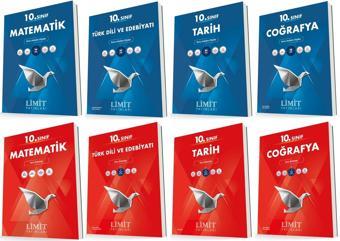 Limit 10. Sınıf Matematik + Edebiyat + Tarih + Coğrafya Konu + Soru Seti 8 Kitap 2023 - Limit Yayınları