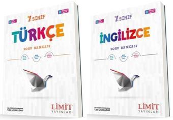 Limit 7. Sınıf Türkçe + İngilizce Soru Bankası Seti 2 Kitap 2023 - Limit Yayınları