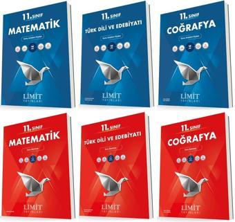 Limit 11. Sınıf Matematik + Edebiyat + Coğrafya Konu + Soru Seti 6 Kitap 2023 - Limit Yayınları
