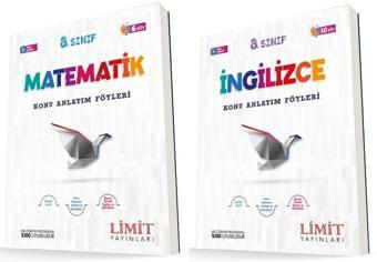 Limit 8. Sınıf Matematik + İngilizce Konu Föyleri Seti 2 Kitap 2023 - Limit Yayınları