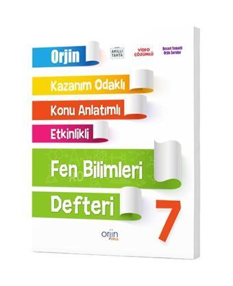 Orjin Okul 2024 7. Sınıf Fen Bilimleri Kazanım Odaklı Defteri