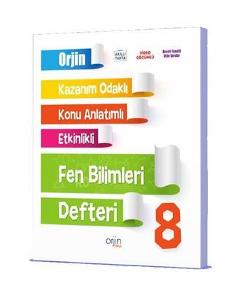 Orjin Okul 2024 8. Sınıf Fen Bilimleri Kazanım Odaklı Defteri