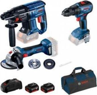 Bosch Professional Gsr 18V-50 + Gbh 180 + Gws 180 2 X Gba 18V 3Lu Set 5.0Ah 18V - 0615990M32