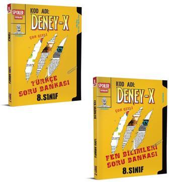 Spoiler 2024 8. Sınıf Türkçe + Fen Bilimleri Deney X Soru Seti 2 Kitap - Spoiler Yayınları