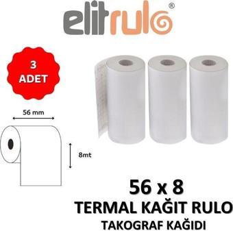 Elitrulo Takograf Kağıdı 56mm x 8mt - 3 Adet