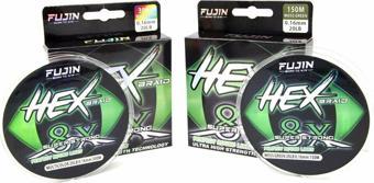 Fujin Hex Braid 8x 150mt Moss Green PE İp Misina 0,16 mm.