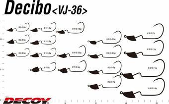 DECOY VJ-36 Violence Decibo Jig Head 1.8 g. - 1-0 No.