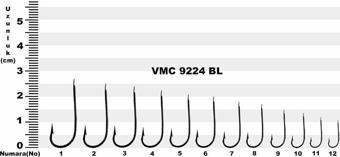 Vmc 9224BL (1522) Siyah Sinek İğnesi (100 ADET) 11 No.