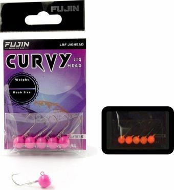 Fujin Curvy Pink Glow Jig Head 1 g. - 6 No.