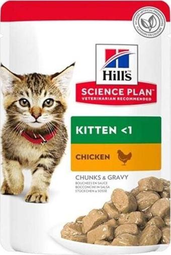 Hill's Science Plan Kitten Tavuklu Pouch Yavru Konserve Kedi Maması 85 gr