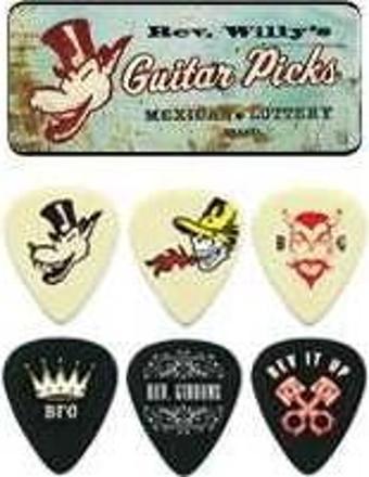 Jim Dunlop Rev Willy Assorted 6lı Pena Seti (Medium)