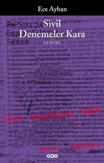 Sivil Denemeler Kara - Ece Ayhan - Yapı Kredi Yayınları