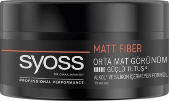 Syoss Fiber High Control Şekillendirici Mat Wax 100 Ml. Yüksek Tutuculuk