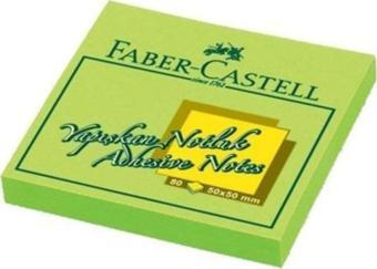 Faber-Castell Not Kağıdı 50*50 Yapışkanlı Fosforlu Yeşil 