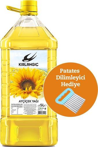 KIRLANGIÇ AYÇİÇEK YAĞI 5 LT + Patates Dilimliyici Hediyeli