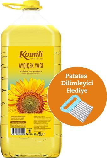 Komili AYÇİÇEK YAĞI 5 LT PET + Patates Dilimliyici Hediyeli