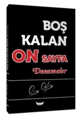 Boş Kalan On  Sayfa Denemeler - Erez Eğilmez - Minel Yayınları