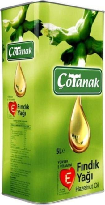 Çotanak Fındık Yağı Teneke 5 Lt