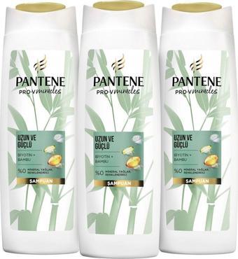 Pantene Uzun Ve Güçlü Saçlar Bambu Biyotinli Şampuan 350 Ml X 3 Adet