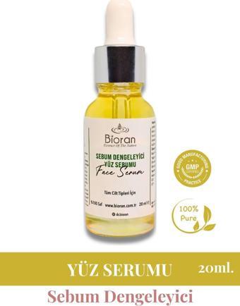 Sebum Dengeleyici Yüz Serumu %100 Saf ve Doğal İçerikli 20 ml.