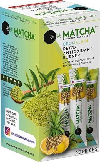 Matcha Premium Japanese Bromelain Ananaslı Limonlu Matcha Çayı 20x8GR