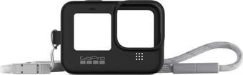 Gopro Sleeve + Lanyard Bileklik + Boyunluk Siyah (Hero9 Black)