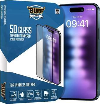 Buff iPhone 15 Pro Max 5D Glass Ekran Koruyucu